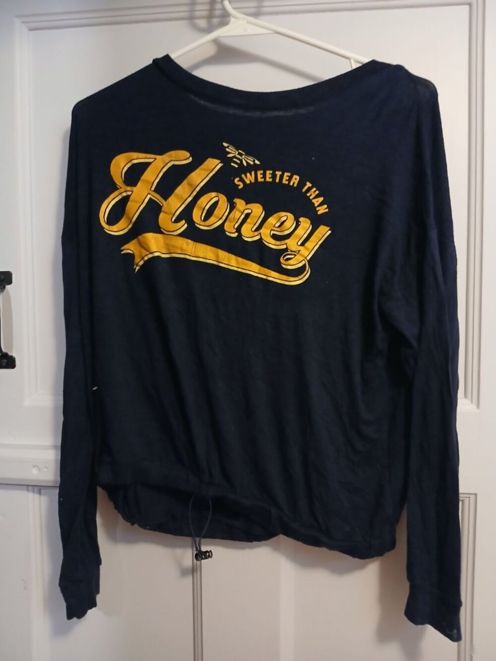 Love Glam Girl XL "Sweeter Than Honey" Girls Dark Blue Shirt